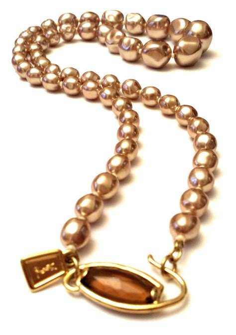 ysl pearl necklace|yves saint laurent necklace.